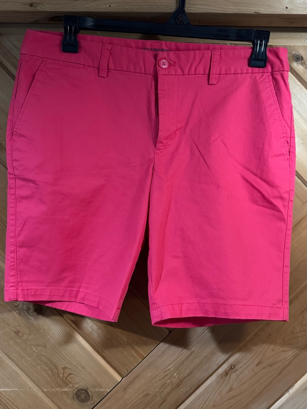 GAP Hot Pink Flat-Front Chino Shorts - Size 12